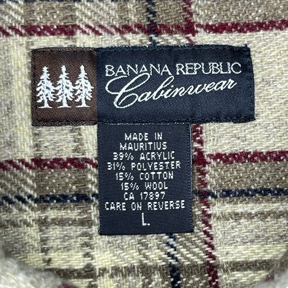 Banana Republic Cabinwear flannel shirt
